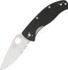 Spyderco Tenacious 3.4" 8Cr13MoV Satin Combo Serrated Leaf Blade Black G10 Handle Liner Lock Folder - C122GPS
