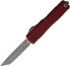 Microtech UTX-70 Gen IV OTF 2.5" M390MK Apocalyptic Tanto Blade Merlot Aluminum Handle Auto - 11494-10APMR