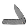 CIVIVI Iron Tide 3.24" Sandvik 14C28N Gray Stonewash Blade Gray Aluminum Handle Button Lock Knife - C25011-3