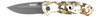 Ruko 75 Series Folding Knife 3.25" 440A Black Oxide Blade Woodland Tundra Camo Handle - RUK0075TND