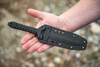 TOPS Knives Shirodagga Fixed Blade Dagger 5.5" 1095 Carbon Black Blade Black G10 - SHRA-01