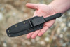 TOPS Knives Shirodagga Fixed Blade Dagger 5.5" 1095 Carbon Black Blade Black G10 - SHRA-01