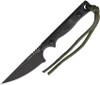 TOPS Knives Street Scalpel 2.0 Fixed Blade Knife 3.13" 1095 Carbon Black Blade - SSS-02
