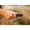 TOPS Knives 3 Pointer Fixed Blade Knife 3.13" 1095 Carbon Black Blade Tan Micarta - 3PR-02