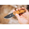 TOPS Knives 3 Pointer Fixed Blade Knife 3.13" 1095 Carbon Black Blade Tan Micarta - 3PR-02