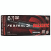 Federal American Eagle Subsonic 45-70 Govt Ammunition 300 Grain Target Soft Point 4570SUB1 - 20 Rounds per Box