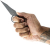 Toor Knives Cortano Fixed Blade Knife 3.175" CPM-M4 Phantom Gray Wharncliffe - CORTANO GREY