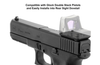 UTG Leapers Rear Sight Dovetail Optic Mount for RMR Fits GLOCK Black - MT-RMRGL