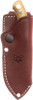 GiantMouse GMF1-XL Fixed Blade Knife 3.1" Elmax Steel Brass Handle - GM11897