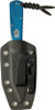 Jack Wolf Knives Gateway Fixed Blade 2.8" CPM-S90V Satin Blue Sawcut Bone - JW54392