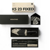 Iron Ethos KS 23 Tactical Fixed Blade 1095 Carbon Steel Black - E11A52F-10