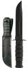 KA-BAR 1211 Fighting/Utility Knife 7.0" 1095 Cro-Van Black Kraton G Handle - 1211