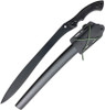 APOC Sirupate Kukri 15.25" Black Oxide Spring Steel Blade Black G10 Handle - SD35690