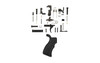 XTS AR-15 Complete Lower Parts Kit with Grip & FCG Black - Lower-PK