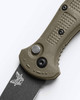 Benchmade 9570BK-03 Mini Claymore Push-Button Auto 3" 154CM Cobalt Black Ranger Green - 9570BK-03