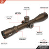 Athlon Optics Ares ETR 4.5-30×56mm Rifle Scope - Bronze, 34mm Tube, APLR2 Reticle, FFP, IR MOA UHD