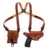 Galco Miami Classic Shoulder Holster Fits Colt Government with 3-5" Barrel - Right Hand, Premium Steerhide