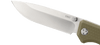 CRKT  Kova Folding Knife - 3.5" Satin Drop Point Blade, FDE GRN Handles