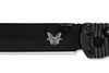 Benchmade 391BK SOCP Folding Knife - 4.47" D2 Black Cerakote Spear Point Plain Blade, Black CF-Elite Handles, Carbide Glass Breaker