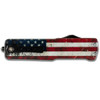 Templar Knife Gen II Wood US Flag - Large Size, Drop Point, D2 Steel, CNC Aluminum Handles