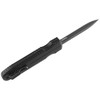 SOG Pentagon OTF Blackout - 3.79" S35VN Black Double Edge Dagger Blade, Black Aluminum Handles