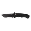 Gerber 06 AUTO Folding Knife - 3.8" CPM-S30V Black Combo Tanto Blade, Black G10 Handles, Nylon Sheath