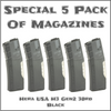 Hera USA H3 Gen.2 AR-15 Magazine - BLACK - 5 PACK OF MAGAZINES