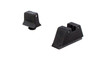 Trijicon Bright & Tough™ Suppressor Sights - Glock Standard Frames - Black Front/Black Rear with Green Lamps