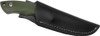 ABKT Roper Razor Fixed Blade - 3" 8CR13MOV Blade, Green G10 Handle