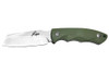 ABKT Roper Razor Fixed Blade - 3" 8CR13MOV Blade, Green G10 Handle