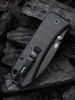 We Knife Co Ben Petersen Banter Folding Knife - 2.9" S35VN Black Stonewashed Blade, Black G10 Handles