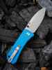 We Knife Co Ben Petersen Banter Folding Knife - 2.9" S35VN Stonewashed Blade, Blue G10 Handles