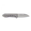 Vargo Outdoors Sobata 398 Titanium Folding Knife -  3.2" Sintered Titanium Ceramic Silver Alloy Blade, 6AL4V Titanium Handles