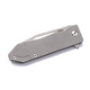 Vargo Outdoors Sobata 398 Titanium Folding Knife -  3.2" Sintered Titanium Ceramic Silver Alloy Blade, 6AL4V Titanium Handles