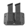 Mission First Tactical 9/40 Double Stack Double Mag Pouch - Fits Glock, S&W M&P, H&K, Beretta, and Most Double Stack Magazines, Adjustable Retention, Includes 1.5 Belt Clip, Ambidextrous, Black