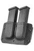 Mission First Tactical 9/40 Double Stack Double Mag Pouch - Fits Glock, S&W M&P, H&K, Beretta, and Most Double Stack Magazines, Adjustable Retention, Includes 1.5 Belt Clip, Ambidextrous, Black