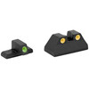 Meprolight Tru-Dot Fixed Tritium Sights - Green/Yellow, Fits HK USP Full Size 9MM/40S&W/45ACP