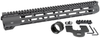 Midwest Industries Slim Line Handguard - 15" Length, M-LOK, Aluminum, Fits AR-15 Rifles, Includes 5-Slot Polymer Rail, Black Anodized Finish