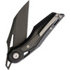 EOS Urchin Friction Folder - 3" Black DLC  Nitro V Blade, Black Aluminum Handles