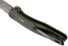 Kershaw Dividend Assisted Flipper Knife - 3" N690 and CPM-D2 Composite Bead Blasted Plain Blade, Olive Aluminum Handles