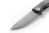 lionSTEEL Myto Framelock Knife Black Micarta - 3.25" M390 Blade,  Black Canvas Micarta Handles