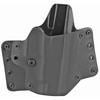 BlackPoint Tactical Leather Wing OWB Holster -  Fits Glock 48, Right Hand, Black Kydex & Leather, with 1.75" Belt Loops, 15 Degree Cant