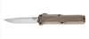 Benchmade Phaeton AUTO OTF Knife - 3.45" Satin S30V Drop Point Blade, FDE Aluminum Handles - 4600-1