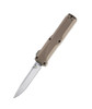 Benchmade Phaeton AUTO OTF Knife - 3.45" Satin S30V Drop Point Blade, FDE Aluminum Handles - 4600-1