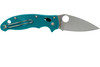 Spyderco Manix 2 Lightweight CPM-SPY27 Folding Knife - 3.37" CPM-SPY27 Satin Plain Blade, Teal FRCP Handles