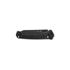 Benchmade Mediator AUTO Folding Knife - 3.30" S90V Black Cerakote Plain Blade, Milled Black G10 Handles