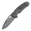 SIG Sauer by Hogue K320A Tactical AUTO Folding Knife - 3.5" S30V Black Drop Point Plain Blade, Black Polymer Handles