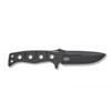 Benchmade Adamas Fixed Blade Knife - 4.2" CruWear Cobalt Black Plain Blade and Skeletonized Handle, Black Injection Molded Sheath