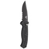 Benchmade AFO II AUTO Folding Knife - 3.56" Black Combo Blade, 154CM, Aluminum Handles