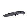 Hogue EX-F01 Combat Knife Fixed - 5-1/2" Carbon Steel Blade, G10 Black G-Mascus Handles, MOLLE Sheath